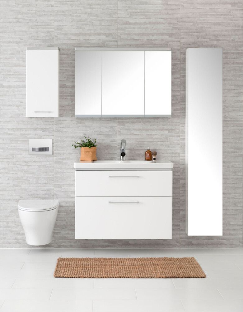 LED-peilikaappi Ido Glow Square valkoinen 90 cm