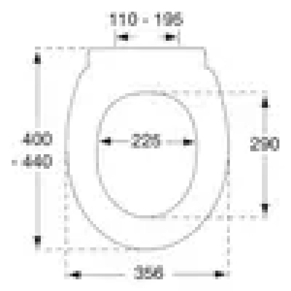 WC-istuinkansi Pressalit Fountain Soft Close Valkoinen 35,6 x 44 cm
