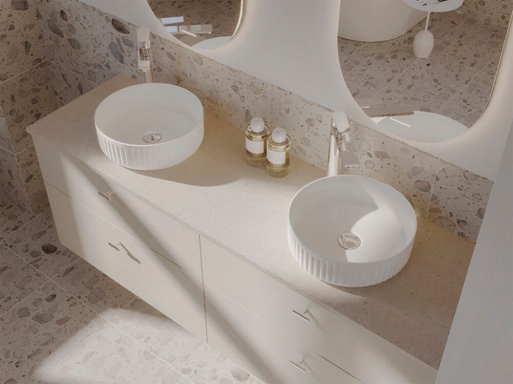 Vesilukko Svedbergs EasyClean pohjaventtiilillä valkoinen