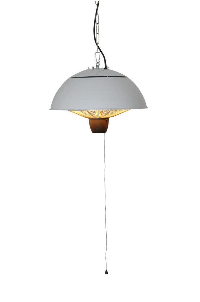 Terassilämmitin ja –valaisin Termo Lido 900 W valkoinen Ø 42 cm