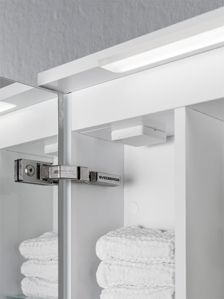 LED-peilikaappi Svedbergs Skuru valkoinen 100 cm