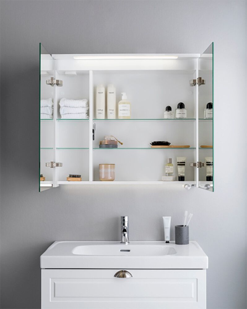 LED-peilikaappi Svedbergs Skuru valkoinen 100 cm