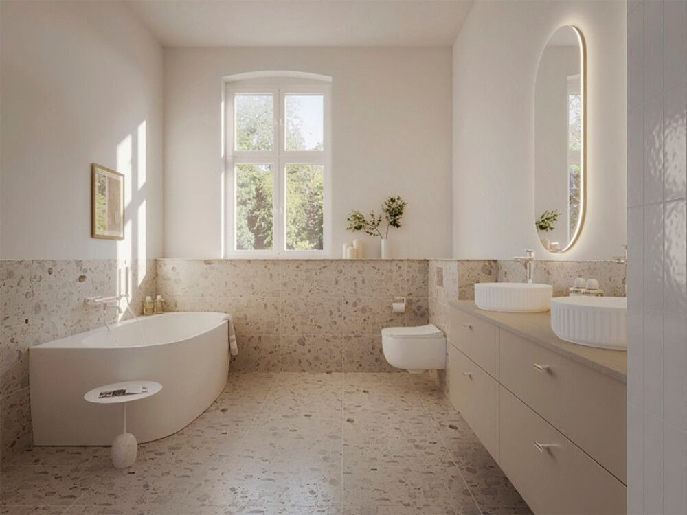 Kylpyamme Svedbergs Lule valkoinen 
215 l