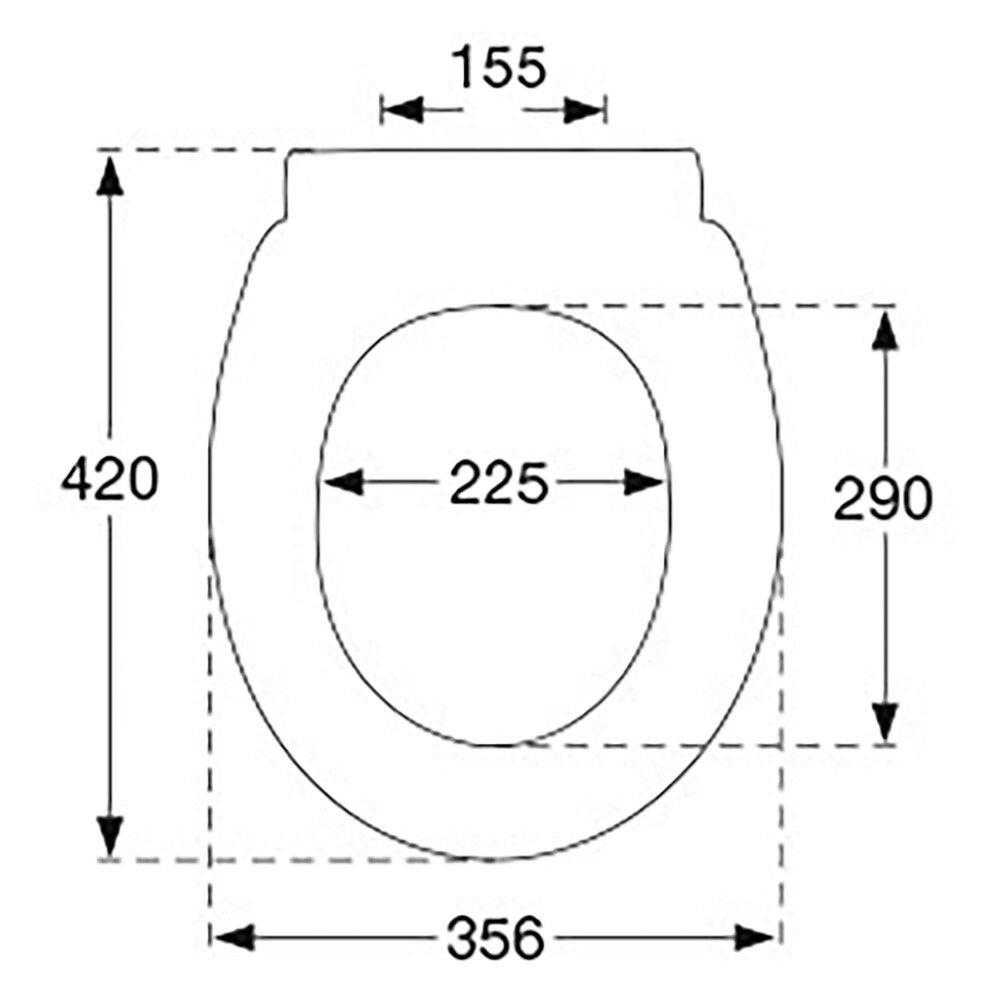 WC-istuinkansi Pressalit Norden S1196 musta 35,6 x 42 cm