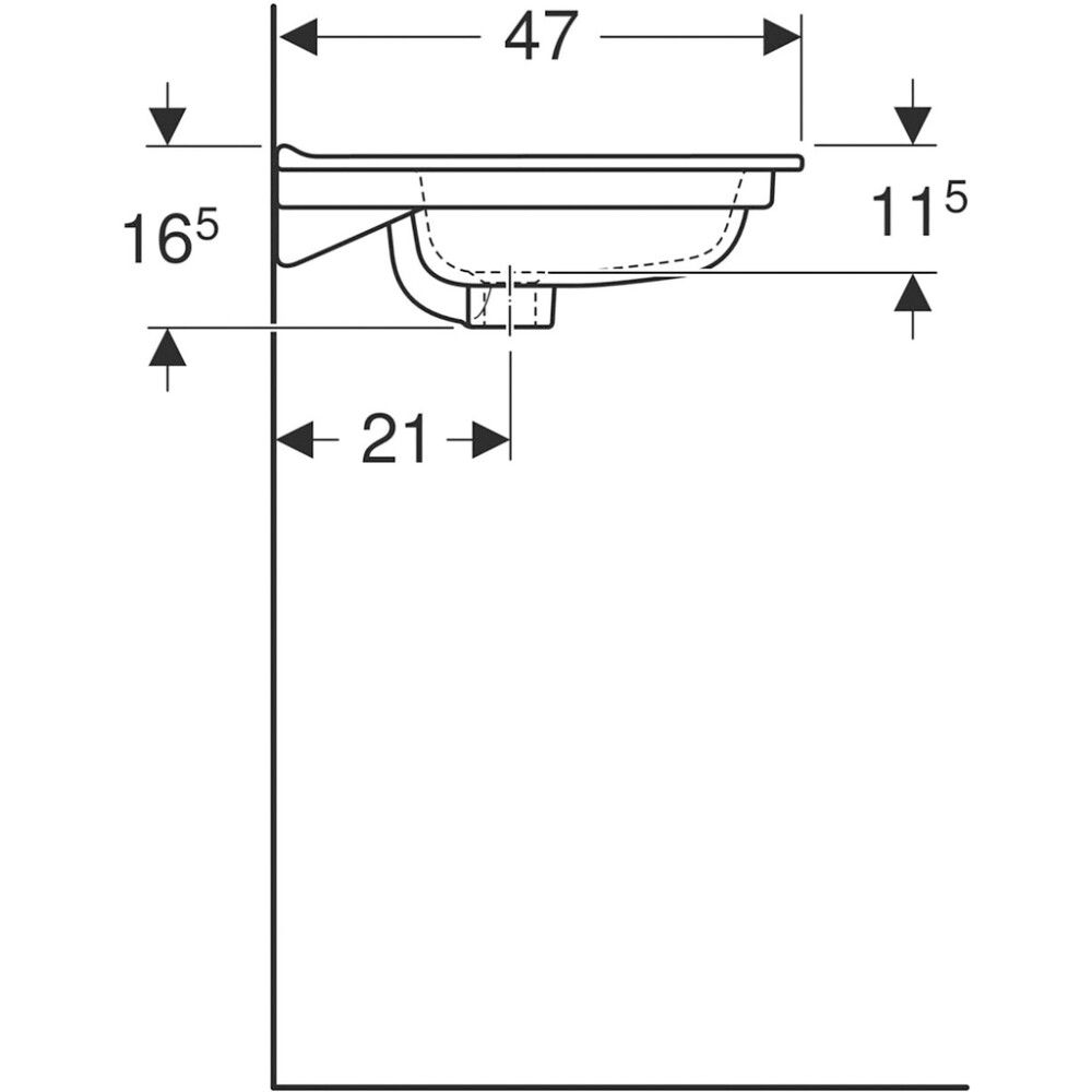Tasoallas Ido Elegant valkoinen 91 x 47,3 cm