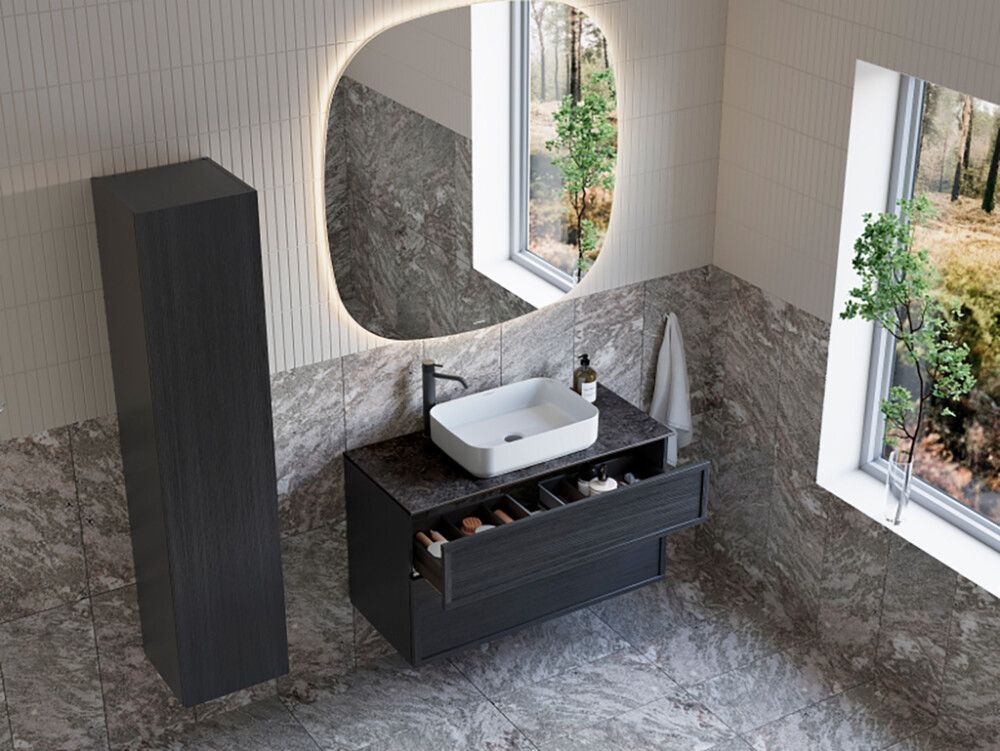 Posliiniallas Svedbergs Myre valkoinen 50 x 36 cm