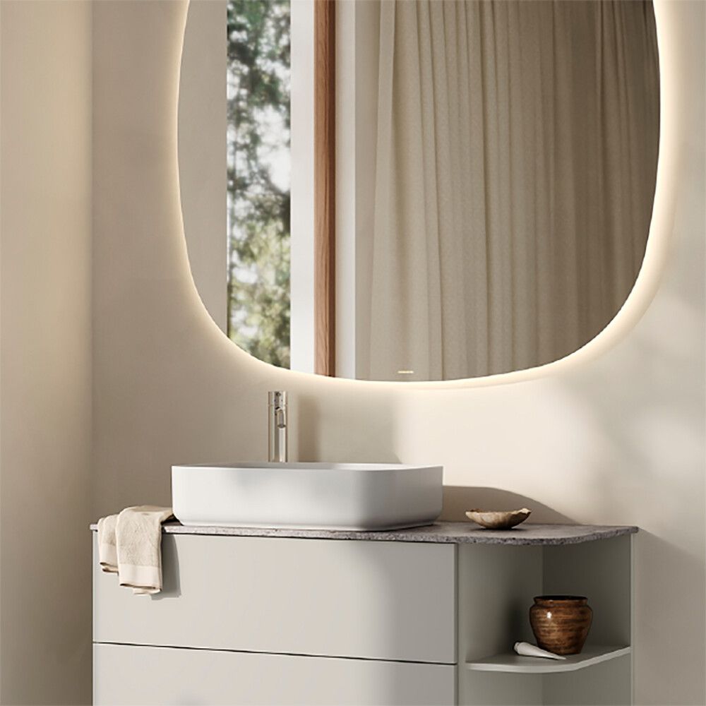 Posliiniallas Svedbergs Myre valkoinen 50 x 36 cm