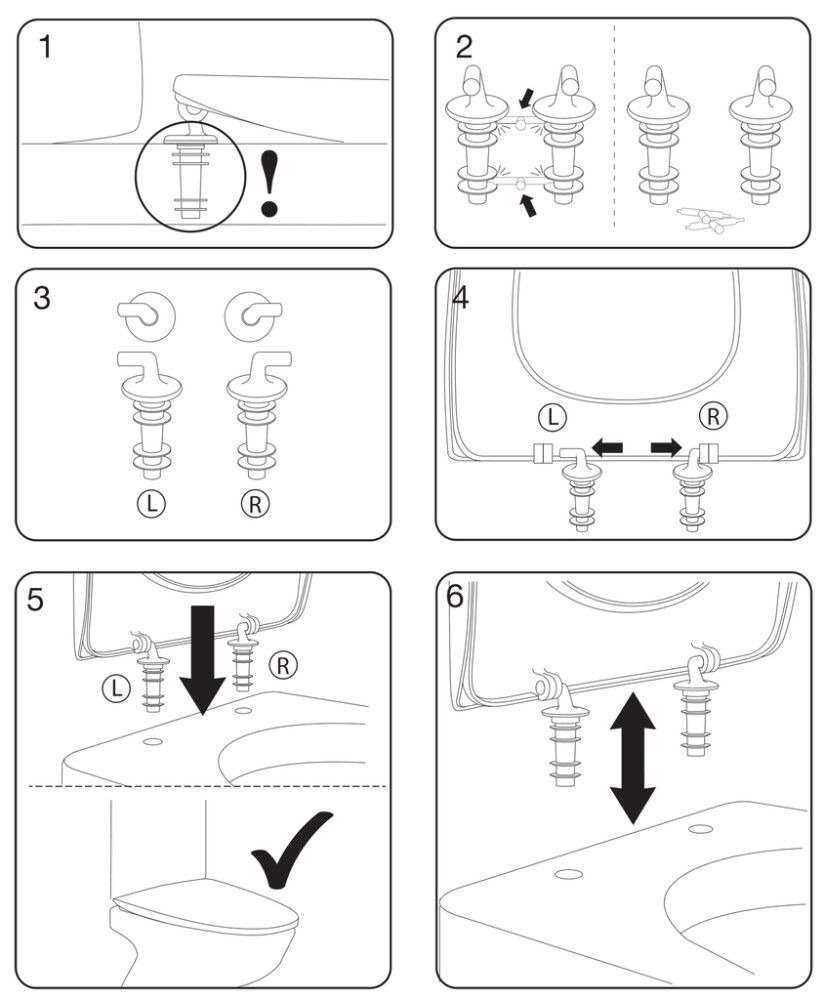 WC-istuinkansi Pressalit Sign / Spira S1122 valkoinen 38,1 x 43,2 cm