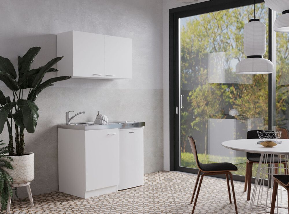 Minikeittiö Respekta 1 m valkoinen