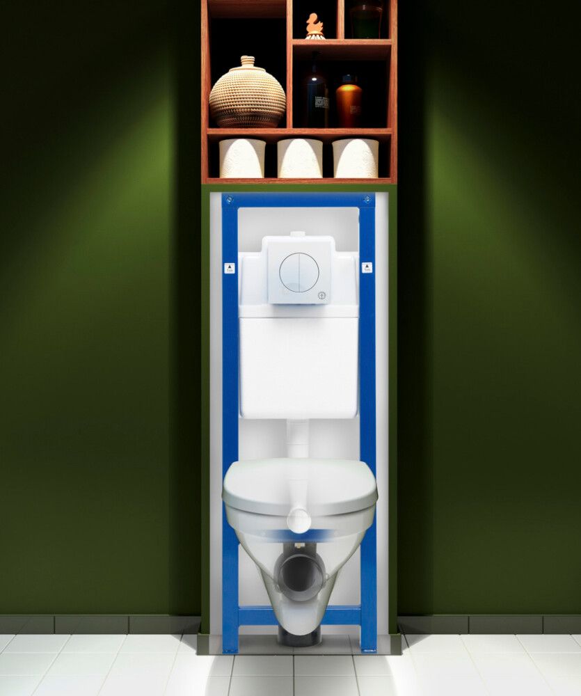 Seinä-WC Asennusteline Gustavsberg Triomont XS