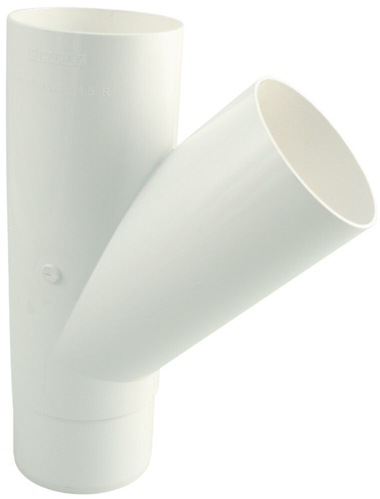 Haaraputki 45° Marley DN 105/105 valkoinen