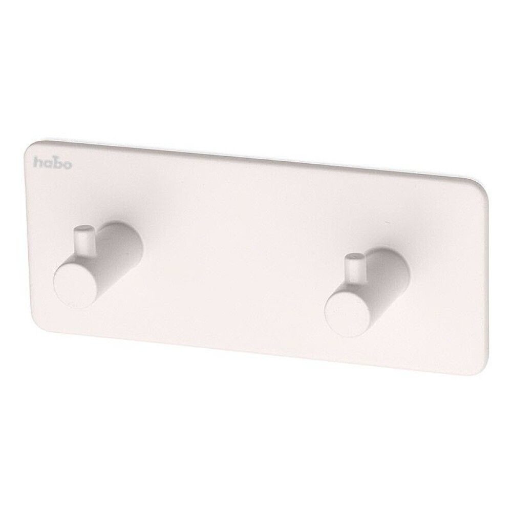 Kaksoiskoukku Habo Flair Valkoinen 5 x 12 cm