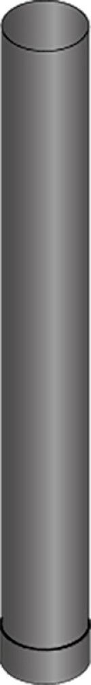 Savuputki Harvia WZ100M musta 1 m