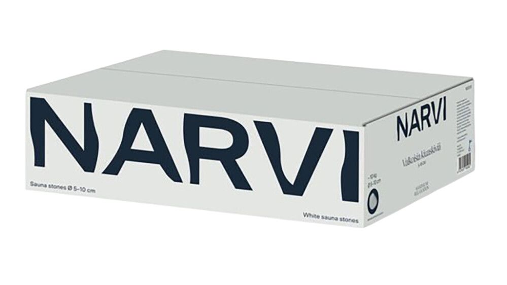 Kiuaskivet Narvi valkoinen 10 kg Ø 5–10 cm