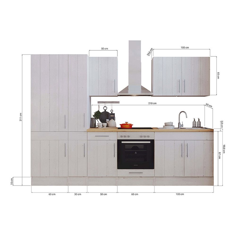 Keittiökokonaisuus Respekta Country 3 m