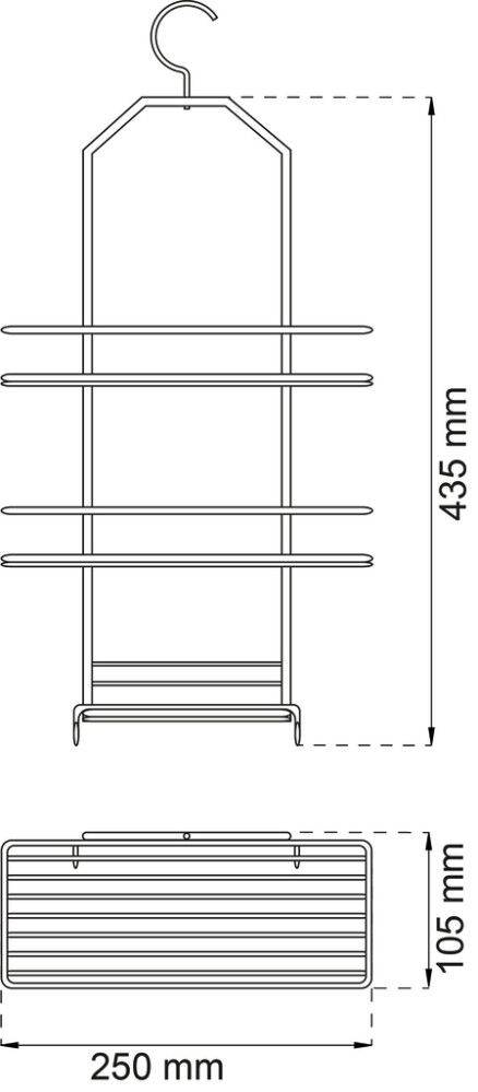 Riippuhylly Habo Laelia Musta