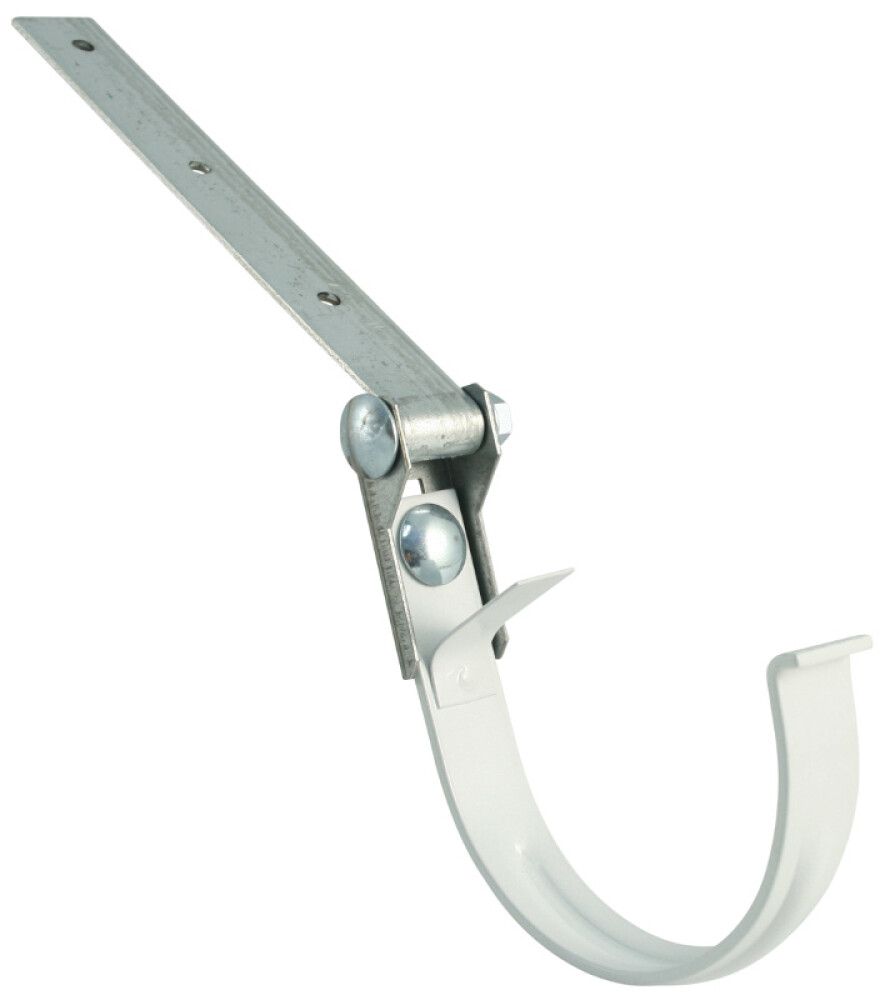 Säädettävä koururauta Marley 125 mm valkoinen