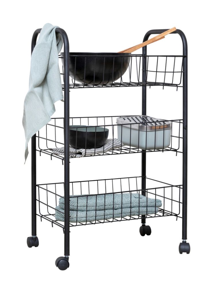 Monitoimikärry Florenz Musta