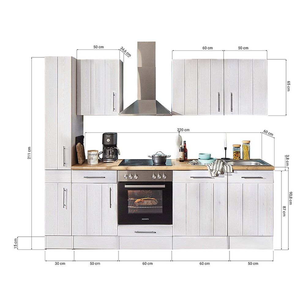 Keittiökokonaisuus Respekta Country 2,5 m