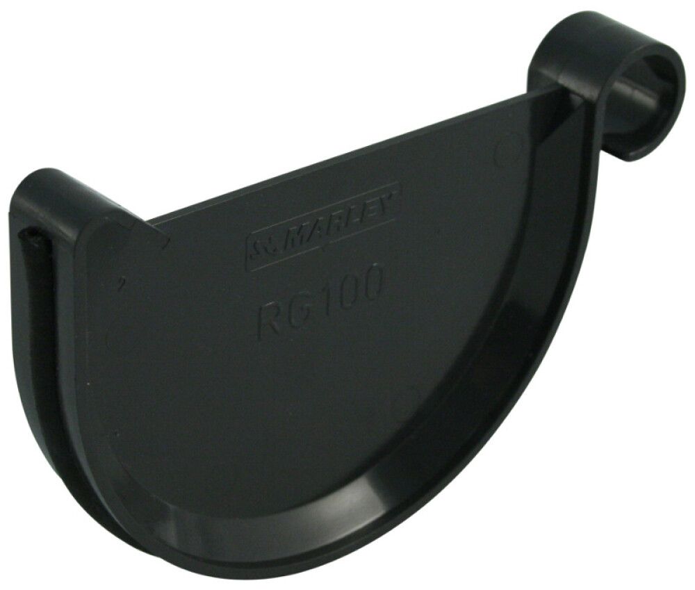 Räystäskourun päätykappale Marley 125 mm antrasiitti