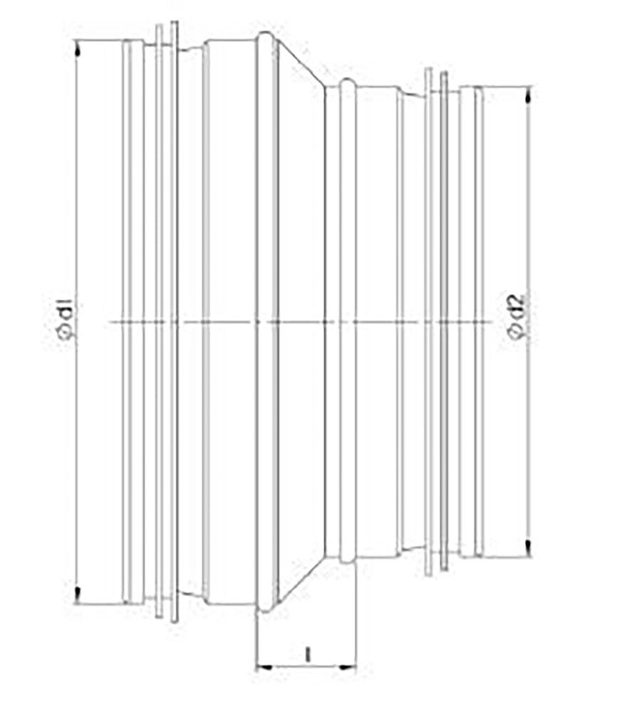Muuntoliitin Europlast 160-100 mm