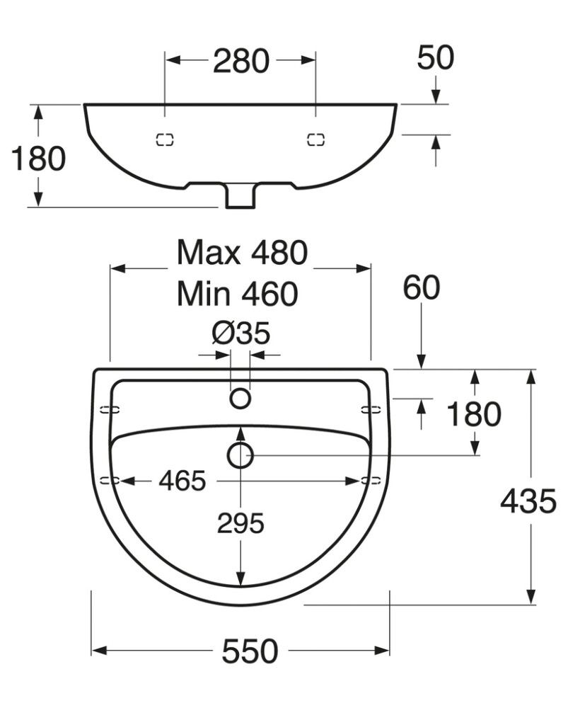 Pesuallas Gustavsberg Nordic³ 55 x 43,5