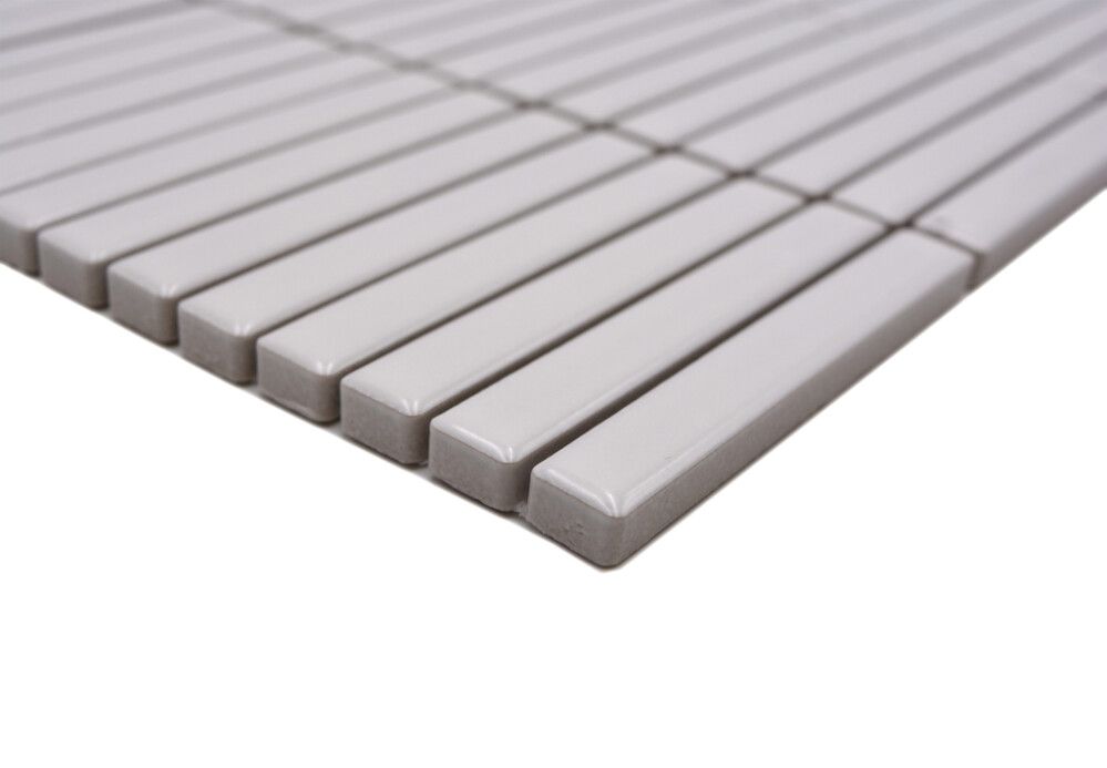 Mosaiikkilaatta Fliesen Kitkat kiiltävä valkoinen 28,2 x 30,8 cm