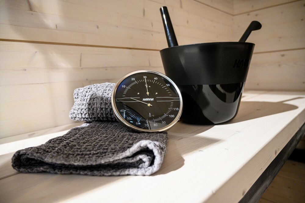 Saunakiulu + löylykauha Harvia Click musta 7 l