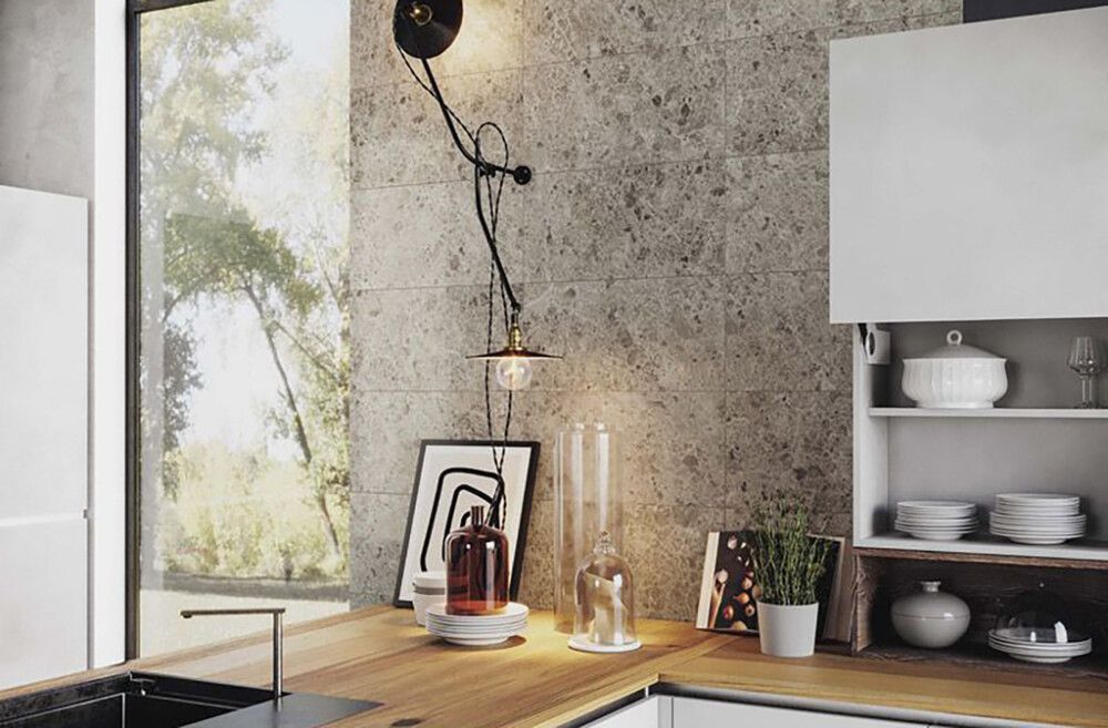 Lattialaatta Corso Italia Marble Mix kiiltävä harmaa 30 x 60 cm