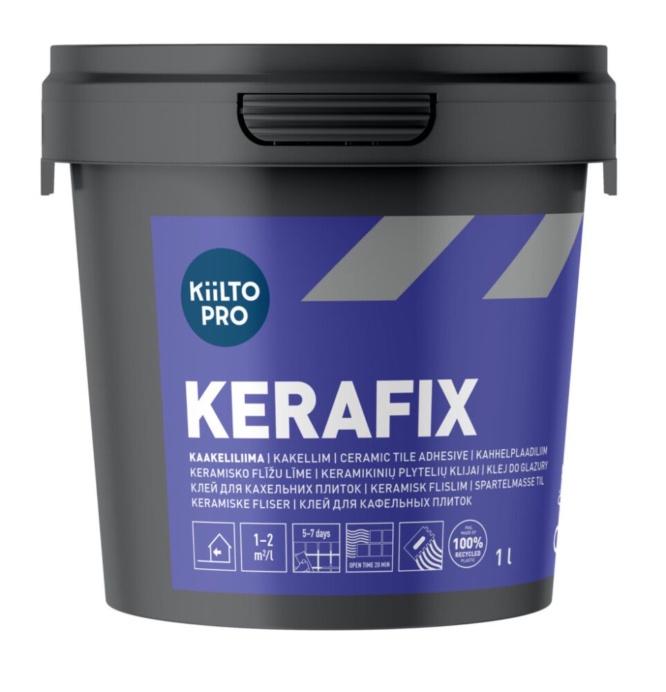 Kaakeliliima Kiilto Pro Kerafix 1 l