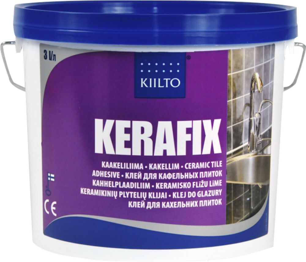 Kaakeliliima Kiilto Pro Kerafix 3 l