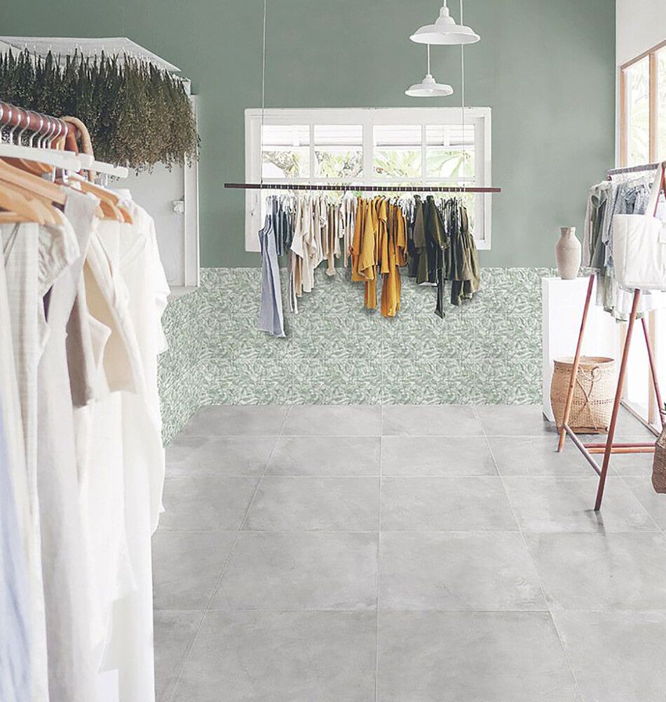 Seinä- / lattialaatta Frassinoro Flora Marble Silver 60 x 60 cm