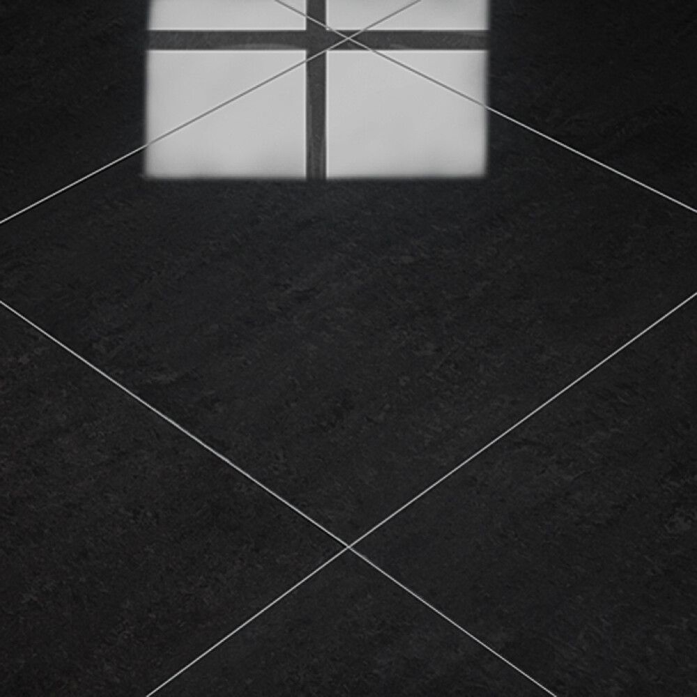 Lattialaatta Futura 60 x 60 cm Kiiltävä Musta