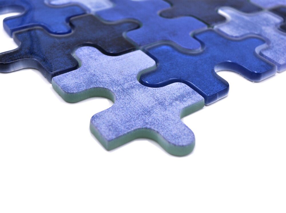 Mosaiikkilaatta Palapeli Crystal Mix XCM PT01B Sininen 29,8 x 29,8 cm