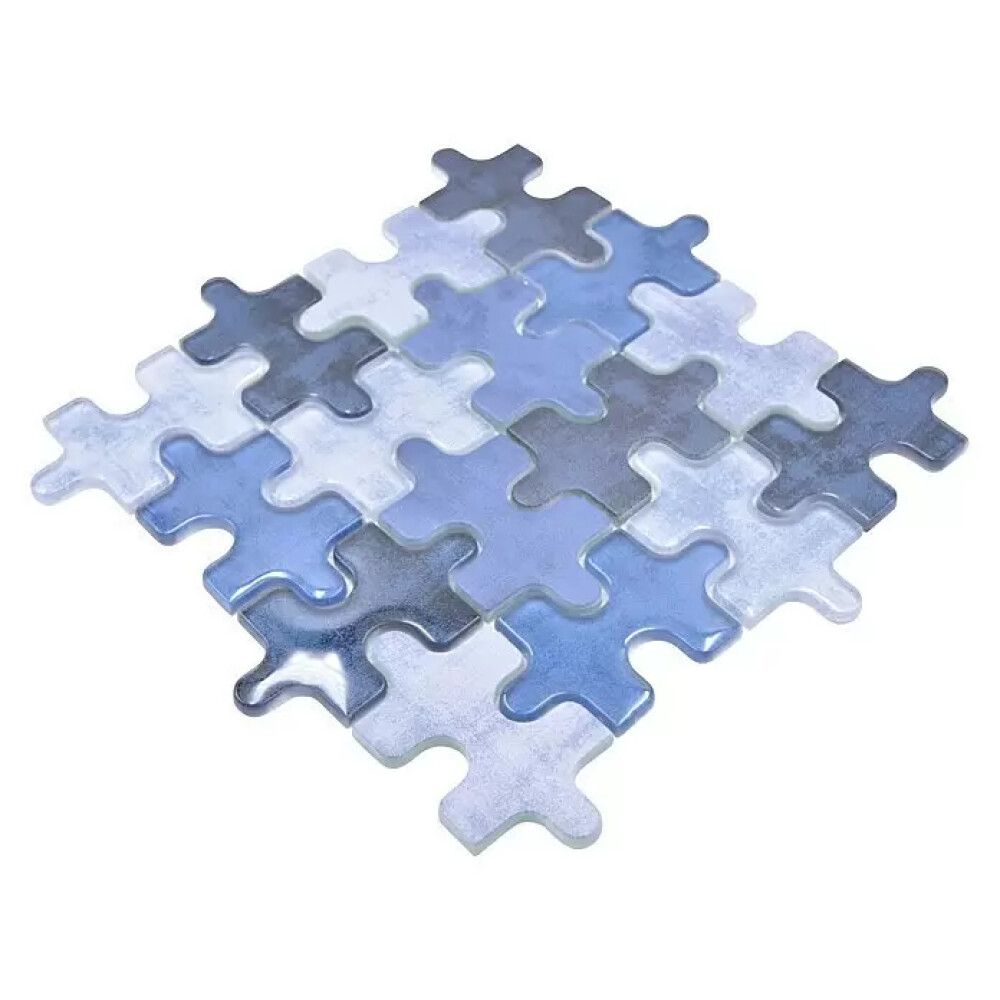 Mosaiikkilaatta Palapeli Crystal Mix XCM PT01B Sininen 29,8 x 29,8 cm