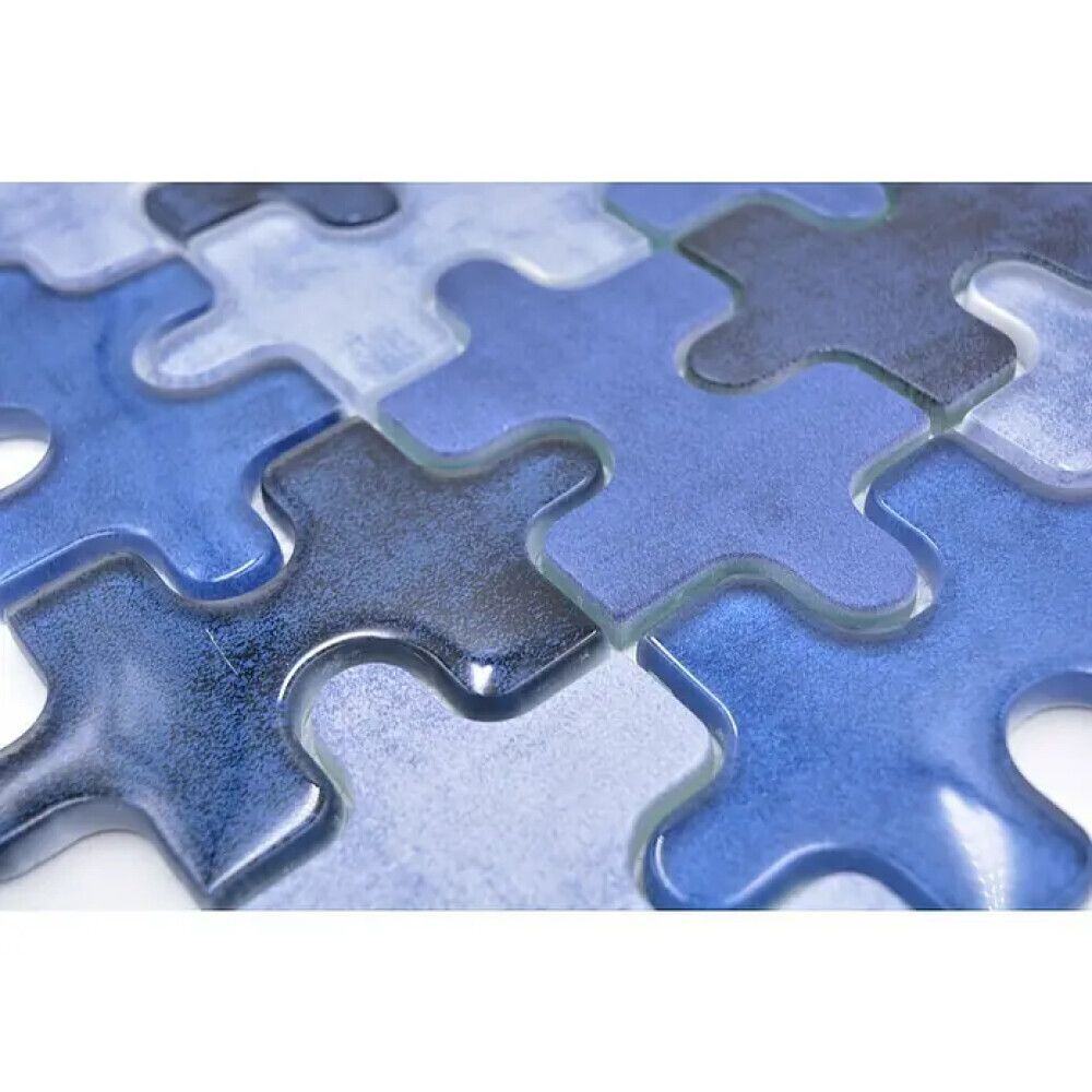 Mosaiikkilaatta Palapeli Crystal Mix XCM PT01B Sininen 29,8 x 29,8 cm