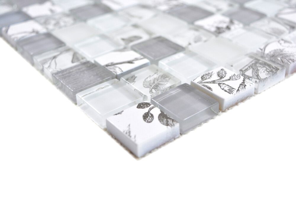 Mosaiikkilaatta Crystal XCM JT12 29,8 x 29,8 cm Harmaa