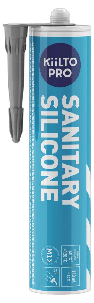 Saniteettisilikoni Kiilto Pro 44 iron 310 ml