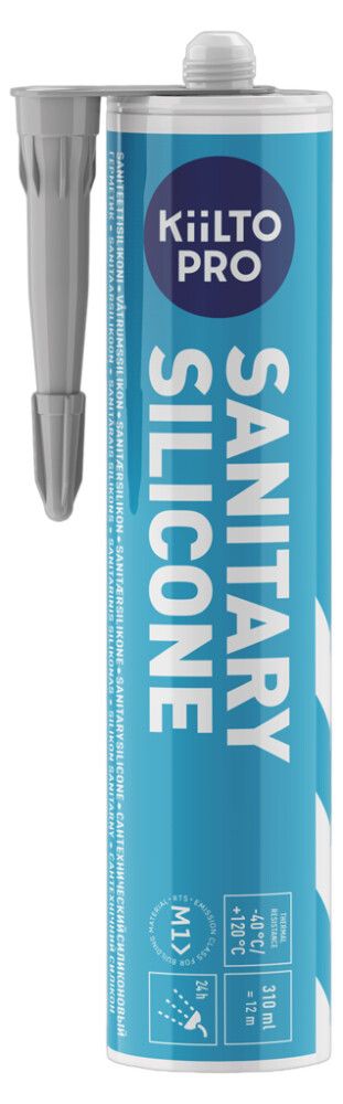 Saniteettisilikoni Kiilto Pro 40 concrete 310 ml