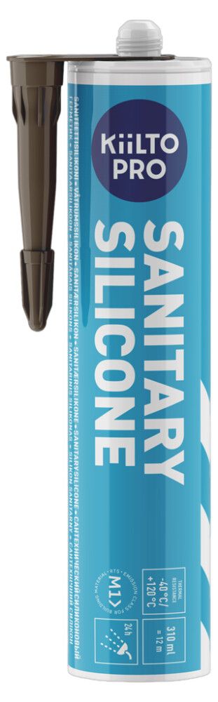 Saniteettisilikoni Kiilto Pro 38 ground brown 310 ml