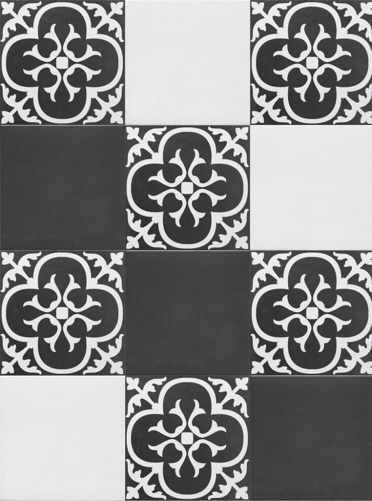 Lattialaatta Retro 20 x 20 cm Floral