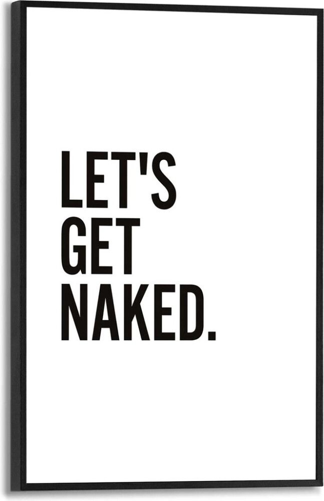Sisustustaulu Reinders Let's get naked 20 x 30 cm