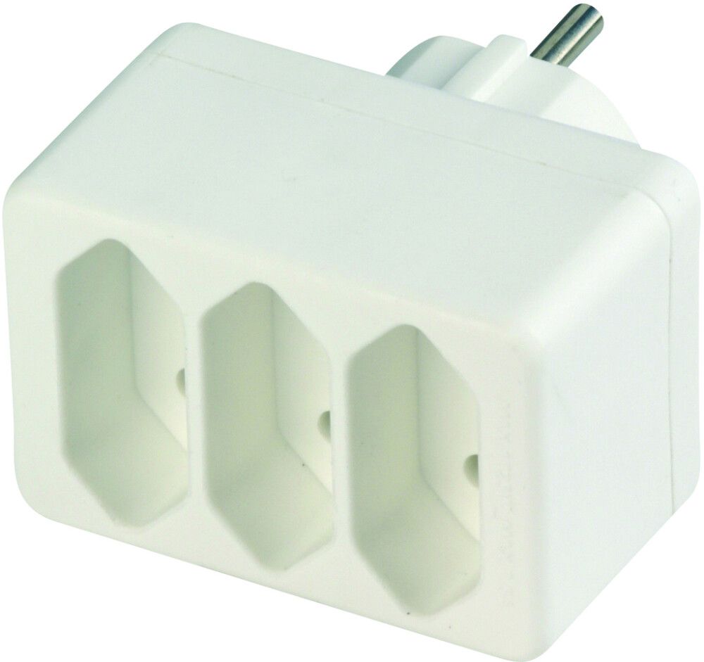 Adapteri EURO-pistorasia Rev Valkoinen