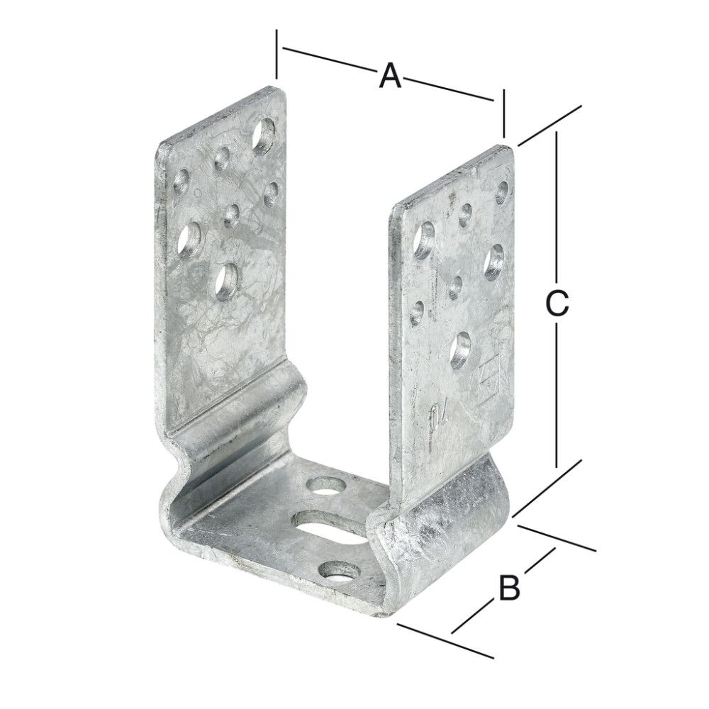 Palkkikenkä 81 x 65 x 120 mm sinkitty