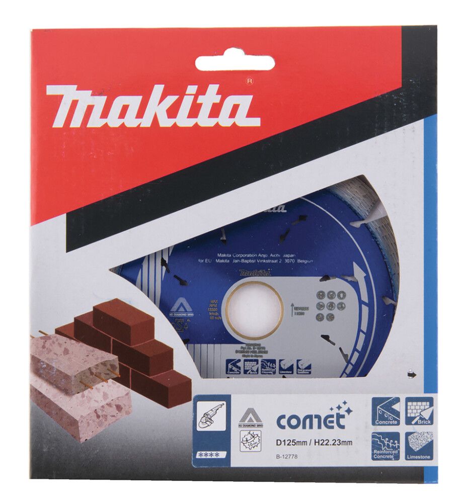 Timanttikatkaisulaikka Makita Comet Rapid B-12778 125 x 20/22,23 mm