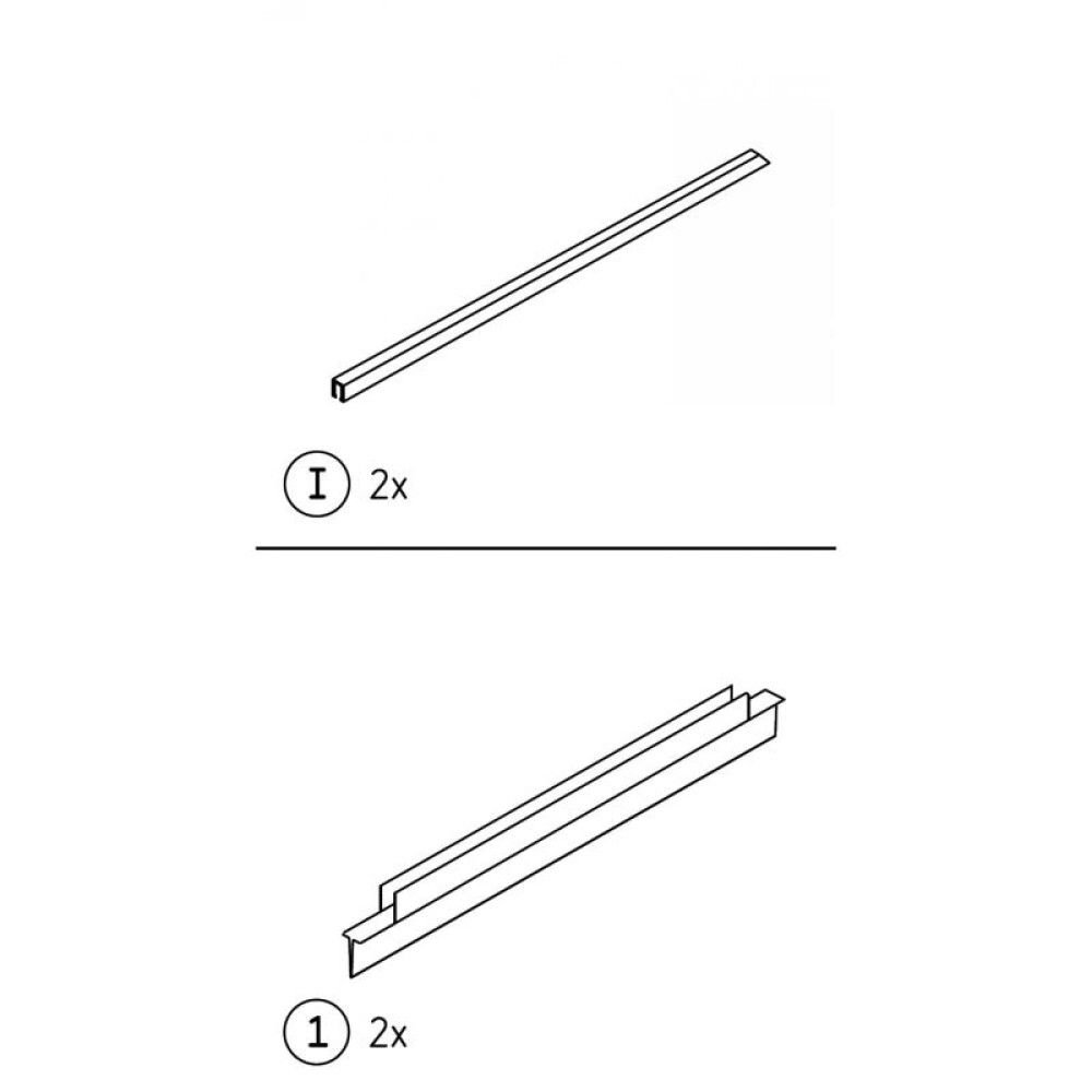 Ylälista Camargue Skärgård 100 cm Satiini
