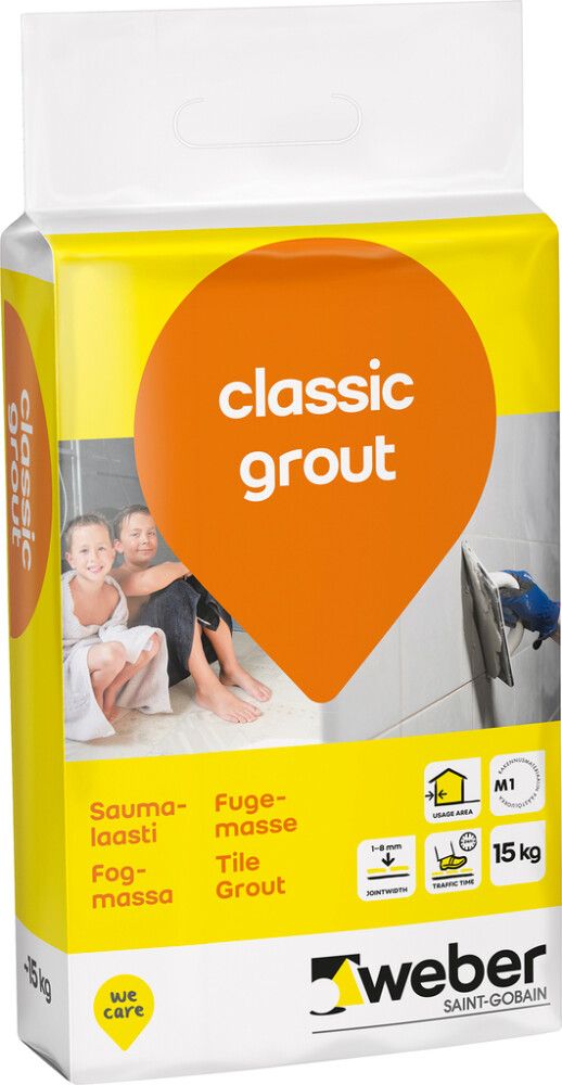 Saumalaasti Weber Classic Grout 15 kg