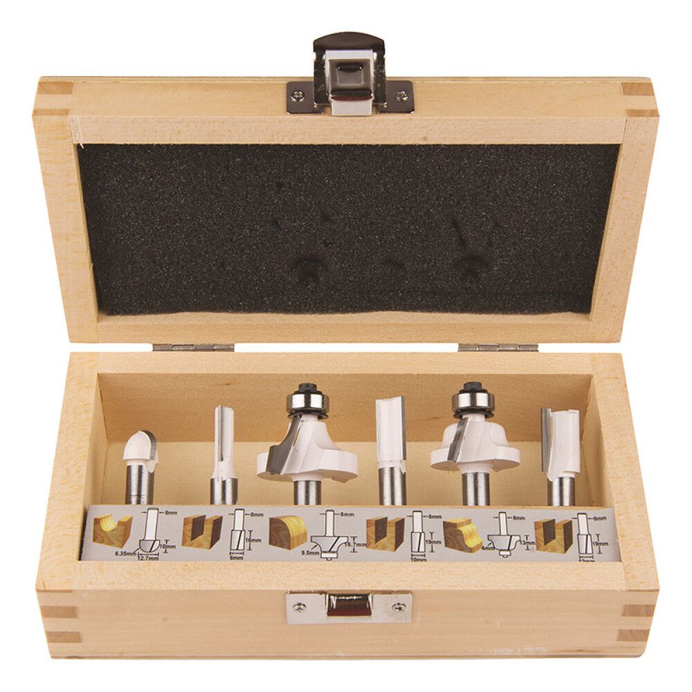 Jyrsinteräsarja Makita D-53540 6-os.