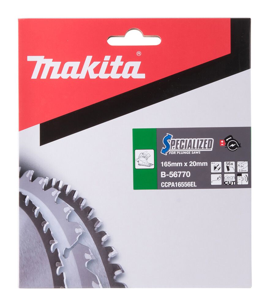 Pyörösahanterä Makita B-56770 Z-56 Ø 165 x 20 x 2 mm