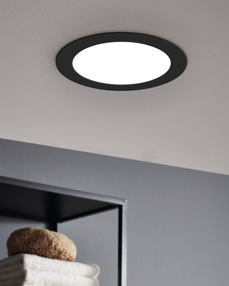 Uppospotti Eglo Fueva 5 LED Ø 216 mm Musta